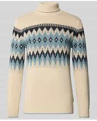 Blend - Gebreide Pullover Met Ribboorden, Model 'Benji' - Lyst