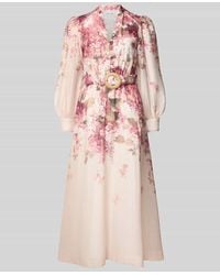 Forever New - Tailliertes Abendkleid aus Lyocell-Mix mit Leinen-Anteil Modell 'PEYTON' - Lyst
