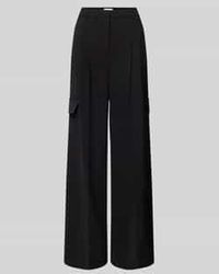 Seductive - Wide Leg Stoffen Broek Met Bandplooien - Lyst