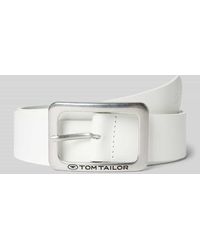 Tom Tailor - Ledergürtel in unifarbenem Design Modell 'EVE' - Lyst