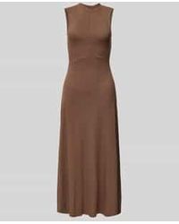 EDITED - Midi-jurk Met Opstaande Kraag - Lyst