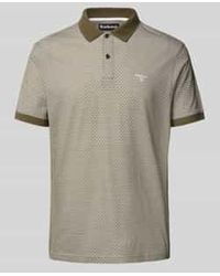 Barbour - Regular Fit Poloshirt Met Labelstitching - Lyst