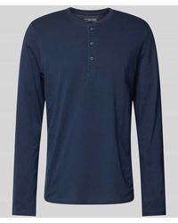 Schiesser - Longsleeve Mit Kurzer Knopfleiste - Lyst