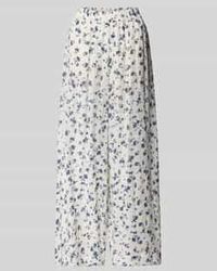 MSCH Copenhagen - Wide Leg Stoffen Broek Met Plissévouwen, Model 'Falisha' - Lyst