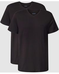 BOSS - T-Shirt mit V-Ausschnitt im 2er-Pack Modell 'ComfortS' - Lyst