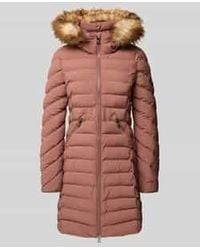 Superdry - Regular Fit Gewatteerde Lange Jas Met Imitatiebont, Model 'Fuji' - Lyst