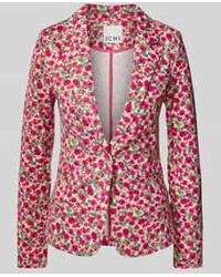 Ichi - Slim Fit Blazer Met Paspelzakken, Model 'Kate' - Lyst