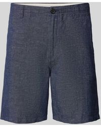 SELECTED - Regular Fit Shorts mit Webmuster - Lyst
