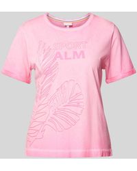 Sportalm - T-Shirt mit Label- und Motiv-Print - Lyst