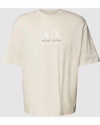 Armani Exchange - Comfort Fit T-shirt Met Labelprint - Lyst