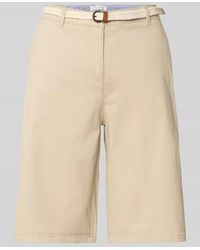 Christian Berg Women - Bermudas Mit Gürtel Und Französischen Eingrifftaschen - Lyst