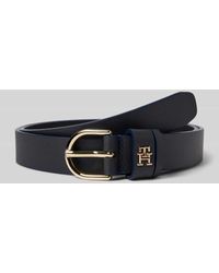 Tommy Hilfiger - Ledergürtel mit Logo-Monogramm - Lyst