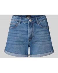 Pieces - Regular Fit Jeansshorts aus Baumwoll-Mix Modell 'PEGGY' - Lyst