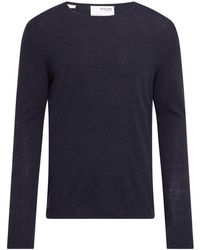 SELECTED Pullover mit Bio-Baumwolle Modell 'Rome' - Blau