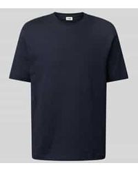 DRYKORN - T-shirt Met Geribde Ronde Hals - Lyst