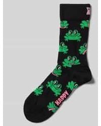 Happy Socks - Sokken Met Motiefstitching, Model 'Frog' - Lyst