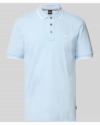 BOSS - Regular Fit Poloshirt mit Label-Print Modell 'Parlay' - Lyst