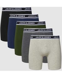 Jack & Jones - Trunks mit elastischem Logo-Bund im 5er-Pack Modell 'BOXER' - Lyst