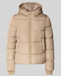 Pieces - Regular Fit Gewatteerd Jack Met Capuchon, Model 'Bee New' - Lyst