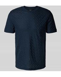 BOSS - T-Shirt mit Strukturmuster Modell 'Thompson' - Lyst