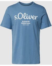 S.oliver - T-Shirt mit Label-Print - Lyst