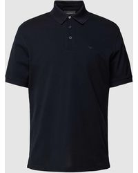 Emporio Armani - Regular Fit Poloshirt mit Label-Stitching - Lyst