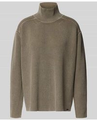 G-Star - Oversized Turtleneck-Pullover aus reiner Baumwolle - Lyst