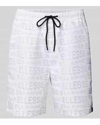 Ellesse - Korte Regular Fit Broek Met Tunnelkoord, Model 'Distorta' - Lyst