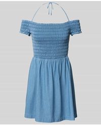 Tommy Hilfiger - Tailliertes Minikleid aus reiner Baumwolle - Lyst