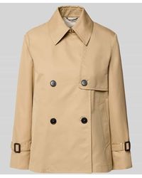 Weekend by Maxmara - Cropped Trenchcoat aus Baumwoll-Mix - Lyst