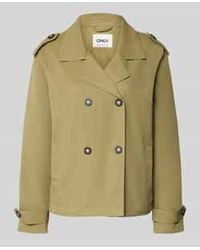 ONLY - Regular Fit Trenchcoat-Jack Met Reverskraag Model 'Hannah' - Lyst