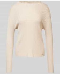MORE&MORE - Gebreide Pullover Met Boothals - Lyst