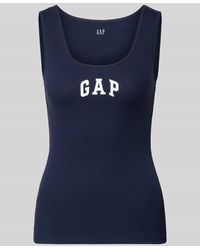 Gap - Tanktop mit Logo-Print und Rundhalsausschnitt - Lyst