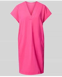 RAFFAELLO ROSSI - Knielanges Kleid mit V-Ausschnitt Modell 'JOYCE' - Lyst