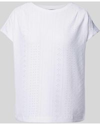 Ouí - T-shirt Met Broderie Anglaise - Lyst