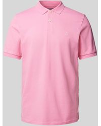 Marc O' Polo - Regular Fit Poloshirt Met Labelstitching - Lyst