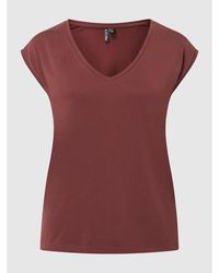 Pieces T-Shirt aus Modalmischung Modell 'Kamala' - Mehrfarbig