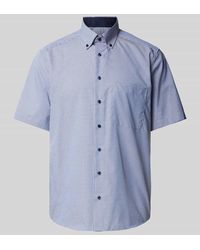 Eterna - Comfort Fit Business-Hemd mit Vichy-Karo - Lyst