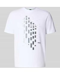 BOSS - Relaxed Fit T-Shirt aus Baumwoll-Mix Modell 'TEE' - Lyst