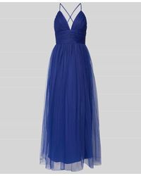 LACE & BEADS - Abendkleid mit tiefem V-Ausschnitt - Lyst