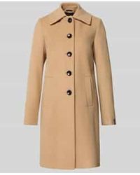 Milo Coats - Lange Jas Van Lanawolmix Met Platte Kraag, Model 'Isa' - Lyst