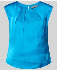 christian berg - Bluse mit gelegten Falten in blau - Lyst