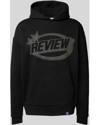 Review - Hoodie Met Labelprint - Lyst