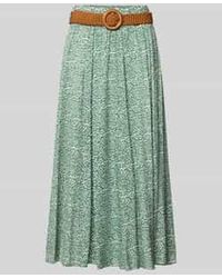 Apricot - Midirok Van Viscose Met Riem - Lyst