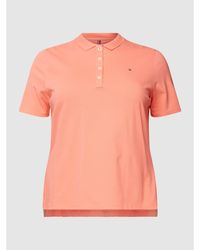 Tommy Hilfiger Curve PLUS SIZE Poloshirt mit Stretch-Anteil - Pink