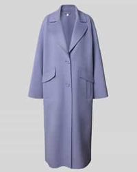 Marc Cain - Wide Fit Lange Wollen Jas Met 2-Knoopsluiting - Lyst