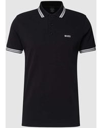 BOSS - Regular Fit Poloshirt mit Label-Stitching Modell 'Paddy' - Lyst