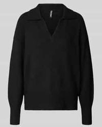 Pieces - Regular Fit Gebreide Pullover Met Wol, Model 'Malou' - Lyst