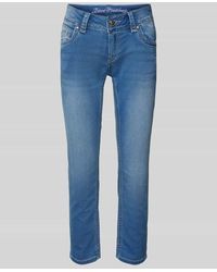 Blue Monkey - Slim Fit Jeans mit verkürztem Schnitt Modell 'CHARLOTTE' - Lyst