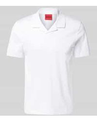 HUGO - Poloshirt Met V-hals - Lyst